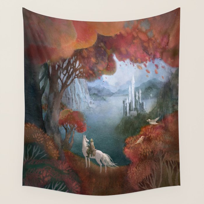 Traveller and the Fairy Castle Wall Tapestry Gallery Image 4