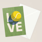 BALLS - Love Tennis - Grass Court Stationery Card Gallery Image 2