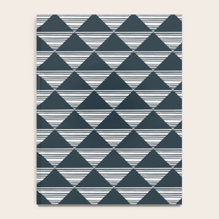 Abstract Tides . Navy Notebook Gallery Image 4