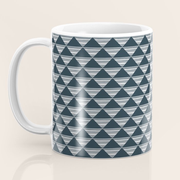 Abstract Tides . Navy Coffee Mug Gallery Image 3