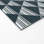 Abstract Tides . Navy Welcome Mat Gallery Image 2