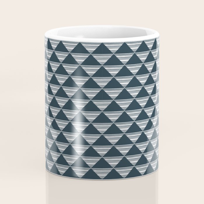 Abstract Tides . Navy Coffee Mug Gallery Image 4