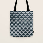 Abstract Tides . Navy Tote Bag Gallery Image 1