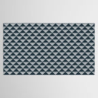 Abstract Tides . Navy Tablecloth Gallery Image 2