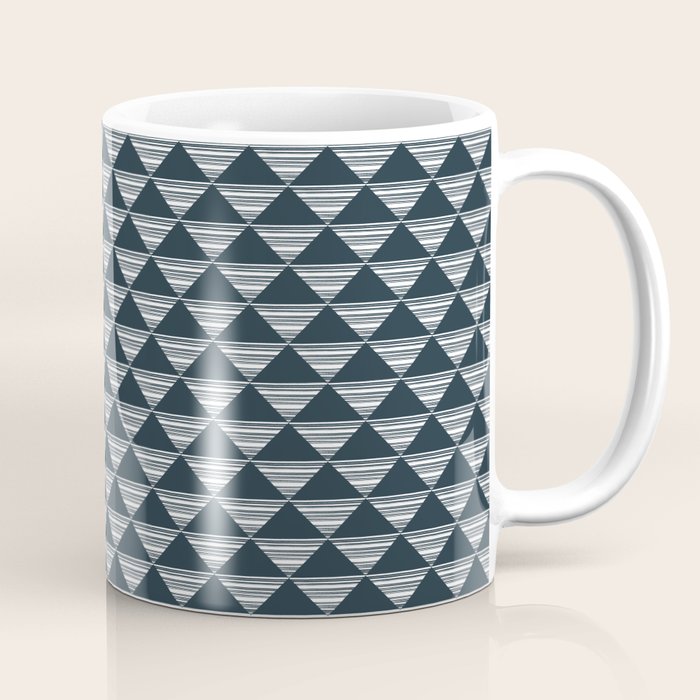 Abstract Tides . Navy Coffee Mug Gallery Image 1