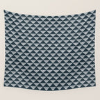 Abstract Tides . Navy Wall Tapestry Gallery Image 4