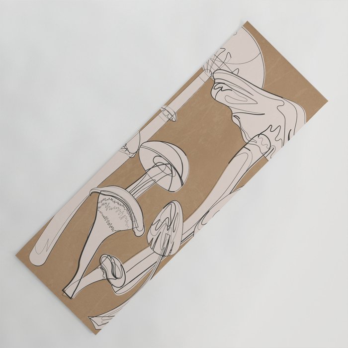 Abstract Mushrooms 13 Yoga Mat Gallery Image 1