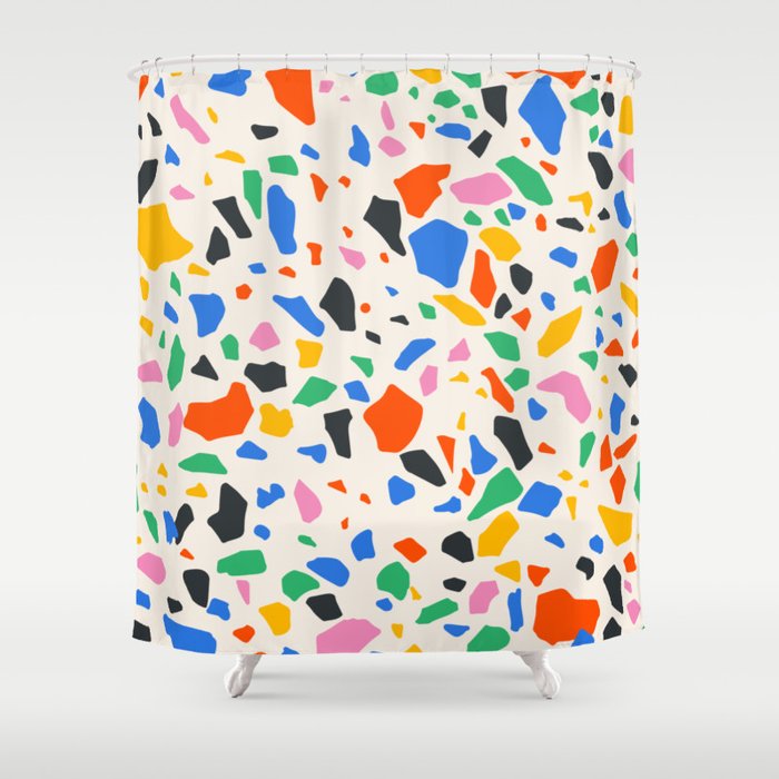 Terrazzo: Bauhaus Edition Shower Curtain Gallery Image 1