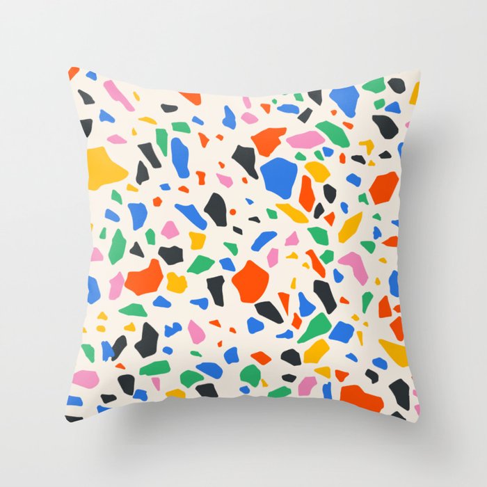 Terrazzo: Bauhaus Edition Throw Pillow Gallery Image 1