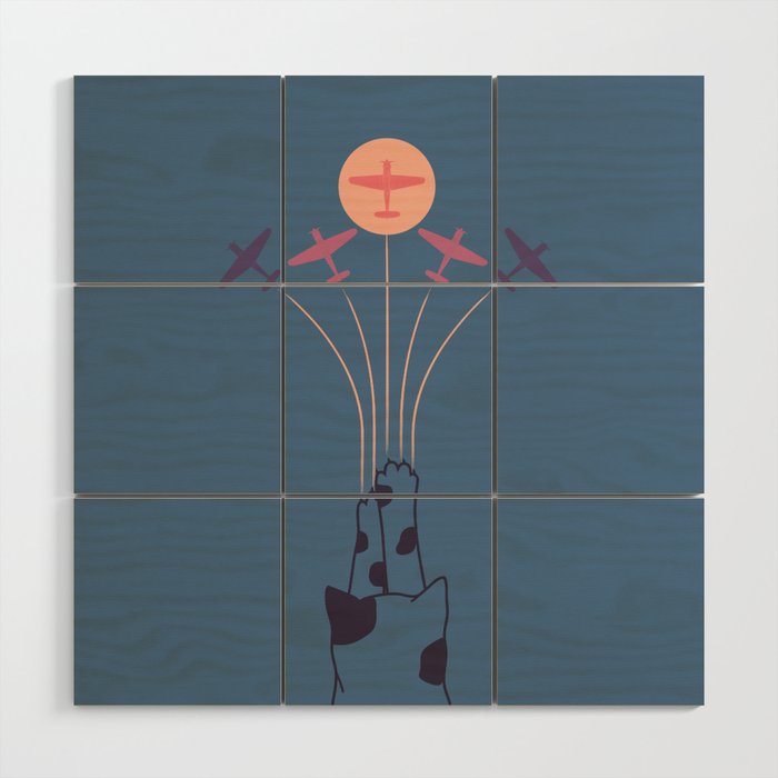 Cat Landscape 19 Wood Wall Art Gallery Image 1