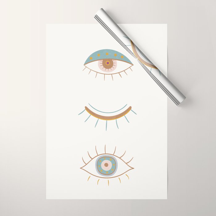 Evil Eyes II Wrapping Paper Gallery Image 1