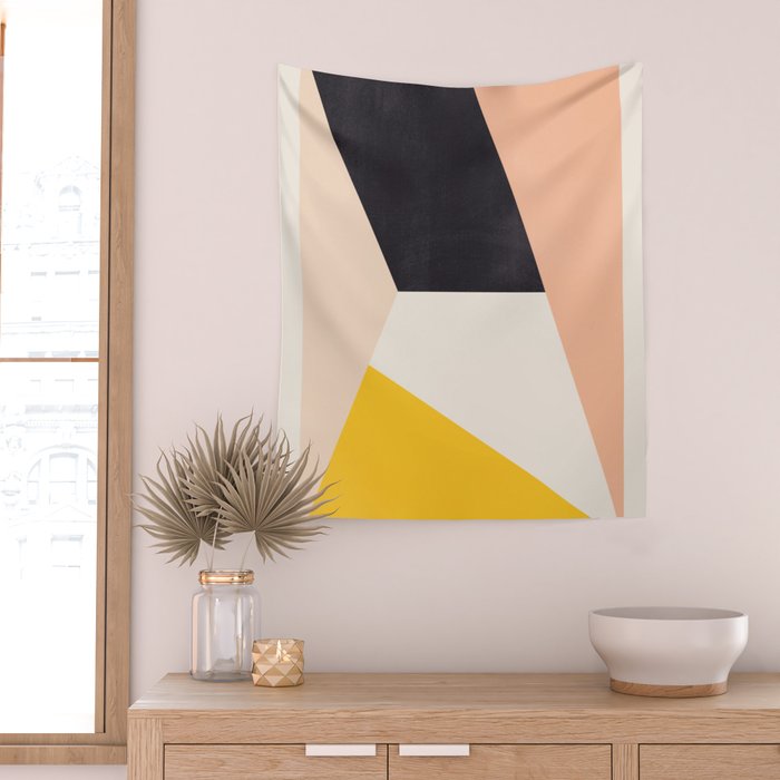 Abstract Geometric 65 Wall Tapestry Gallery Image 2