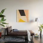 Abstract Geometric 65 Wood Wall Art Gallery Image 2