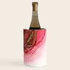 Red Dragon Scales Abstract Ink Painting Wine Chiller Gallery Image 3