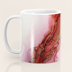 Red Dragon Scales Abstract Ink Painting Coffee Mug Gallery Image 3