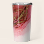 Red Dragon Scales Abstract Ink Painting Travel Mug Gallery Image 2
