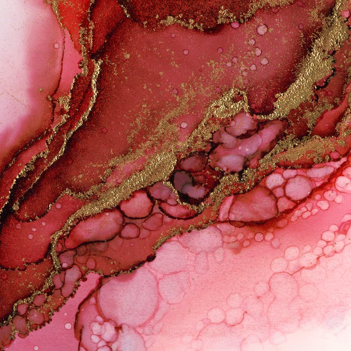 Red Dragon Scales Abstract Ink Painting Coffee Mug Gallery Image 2