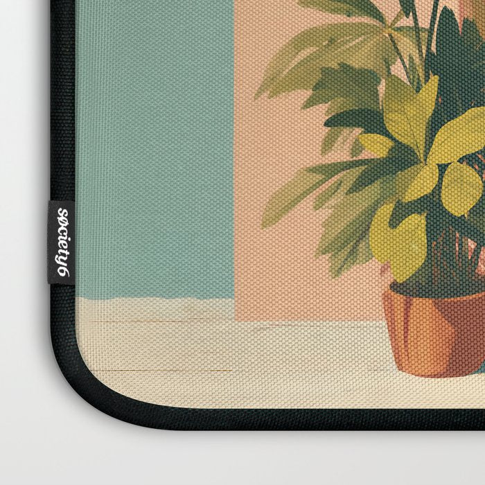 Tiger at Tropical Doorway Laptop Sleeve Gallery Image 3