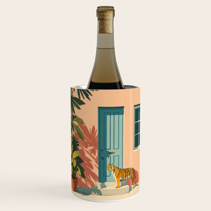 Tiger at Tropical Doorway Wine Chiller Gallery Image 1