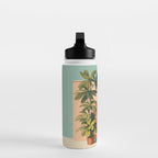 Tiger at Tropical Doorway Water Bottle Gallery Image 3