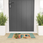 Tiger at Tropical Doorway Welcome Mat Gallery Image 3