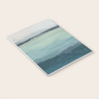 Sea Levels - Seafoam Green Mint Navy Blue Abstract Ocean Art Painting Notebook Gallery Image 3