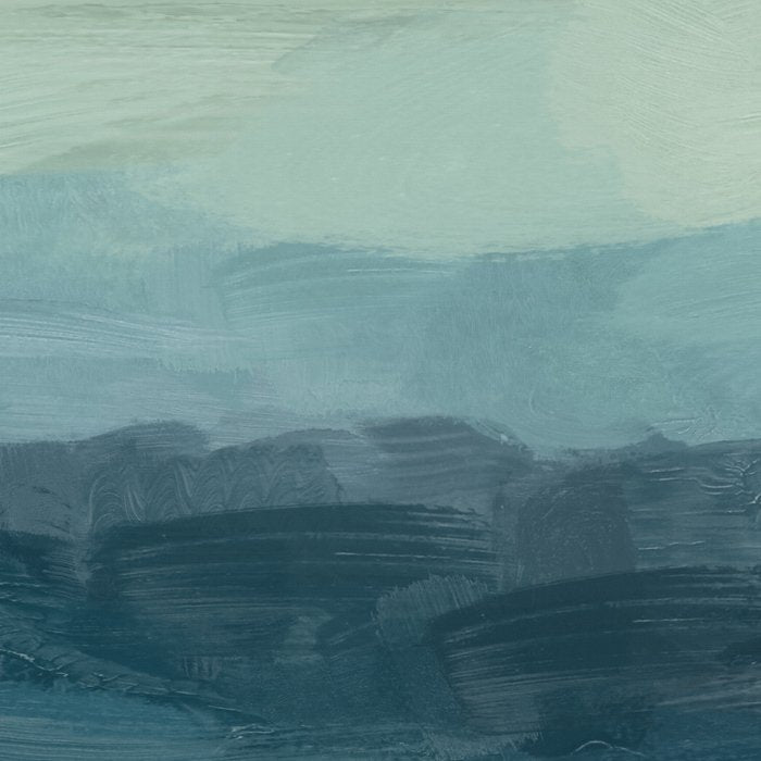 Sea Levels - Seafoam Green Mint Navy Blue Abstract Ocean Art Painting Coffee Mug Gallery Image 2