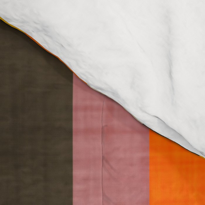 Retro Color Block Popsicle Sticks Orange Comforter Gallery Image 4