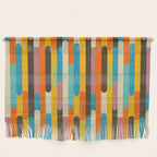 Retro Color Block Popsicle Sticks Orange Wall Hanging Gallery Image 1