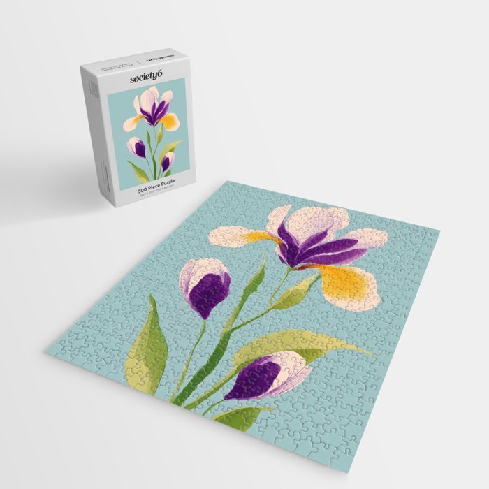 Sun-Kissed Iris Jigsaw Puzzle Gallery Image 2