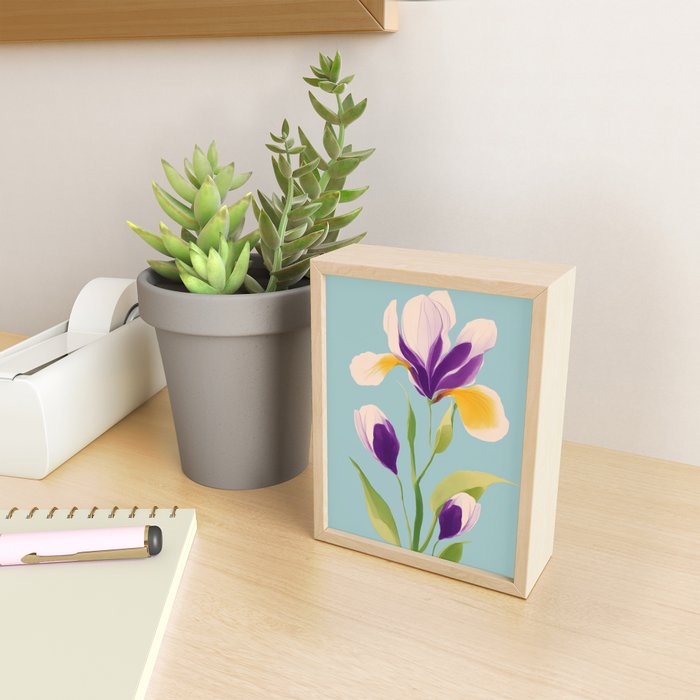 Sun-Kissed Iris Mini Art Print Gallery Image 2
