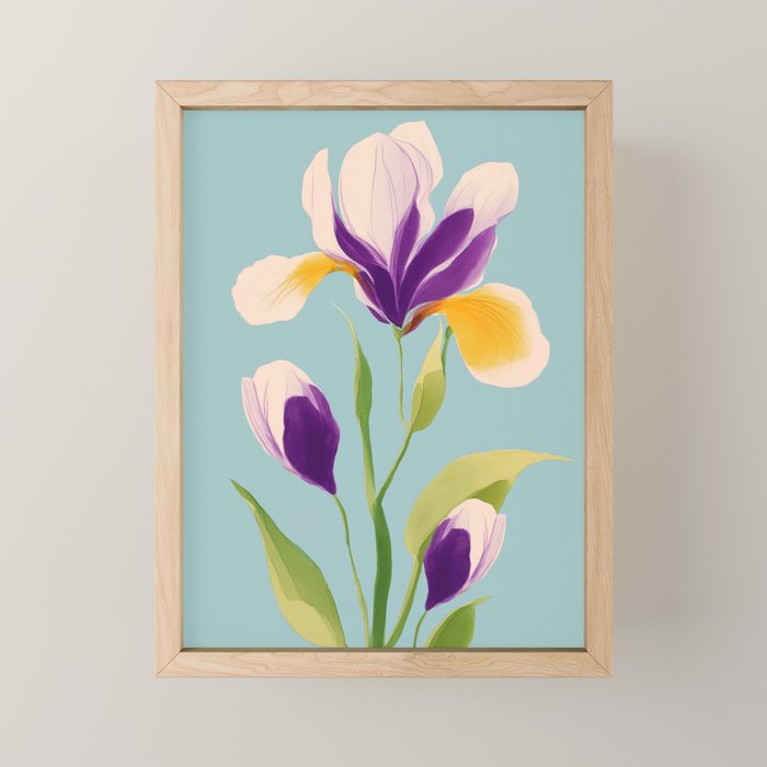 Sun-Kissed Iris Mini Art Print Gallery Image 1