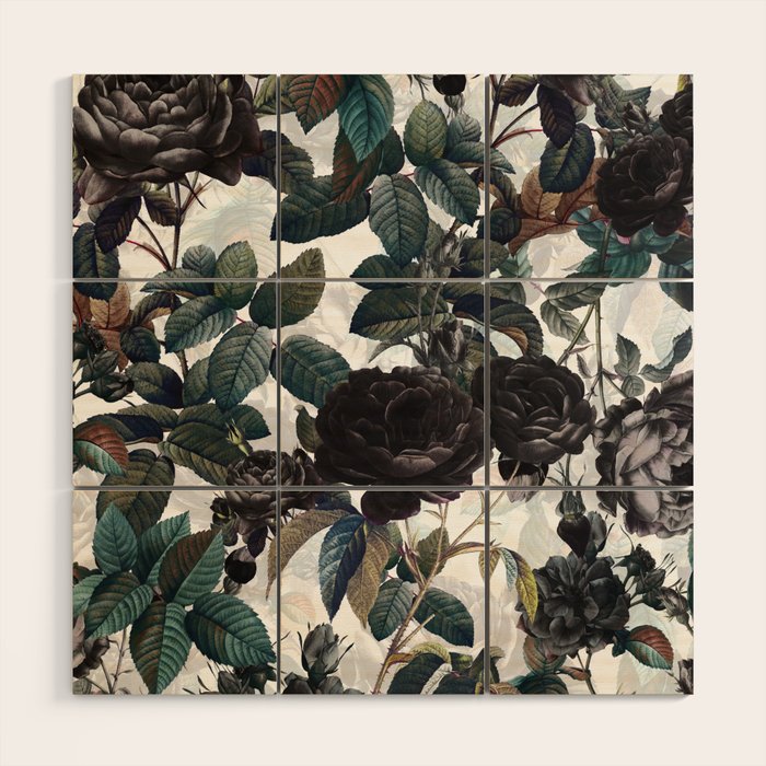 Roses in the Dark Wood Wall Art Gallery Image 1