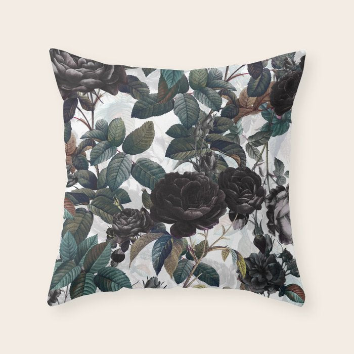 Roses in the Dark Throw Pillow Gallery Image 6