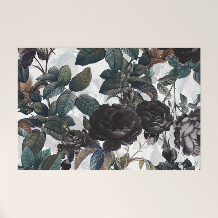 Roses in the Dark Welcome Mat Gallery Image 1