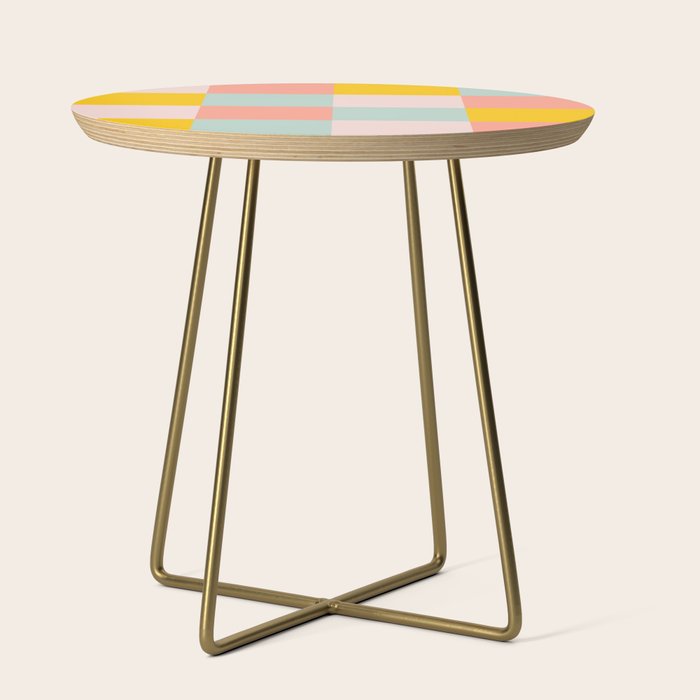 Retro Funky Checks Side Table Gallery Image 1