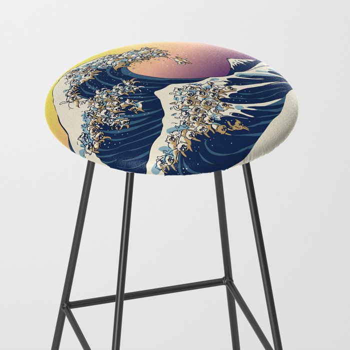 The Great Wave Of  Cat Stool Gallery Image 2
