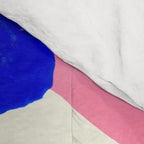 Blue Pink Fun Colorful Mid Century Modern Abstract Painting Shapes Pattern Comforter Gallery Image 4