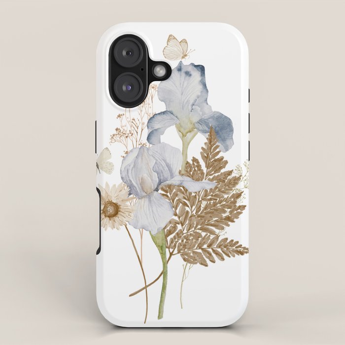 Soft Nature Floral And Butterflies Iphone Case