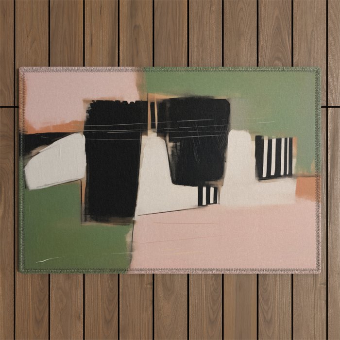 Soft Edge Abstraction 3 Outdoor Rug Gallery Image 1