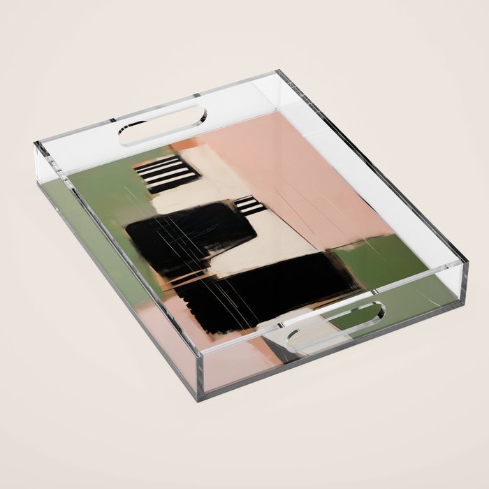 Soft Edge Abstraction 3 Acrylic Tray Gallery Image 1