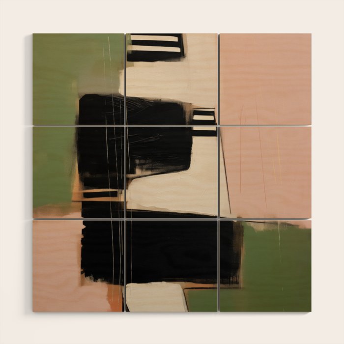 Soft Edge Abstraction 3 Wood Wall Art Gallery Image 1