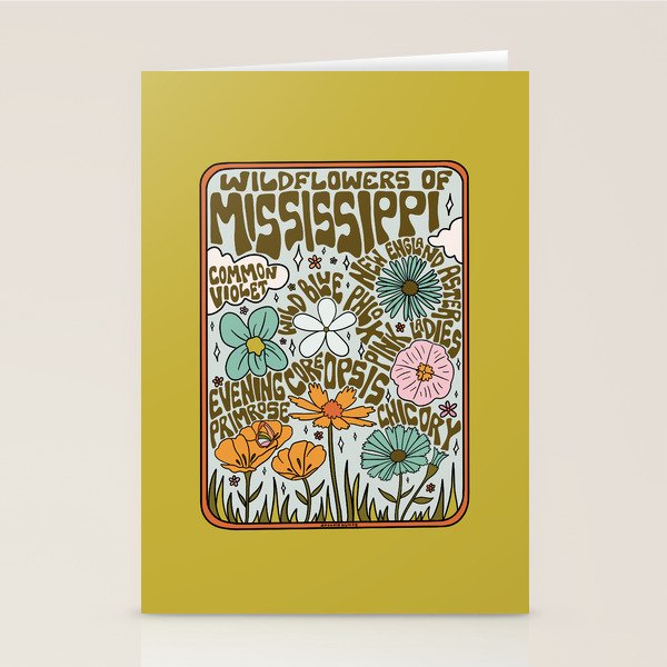 Mississippi Wildflowers Stationery Card Gallery Image 2