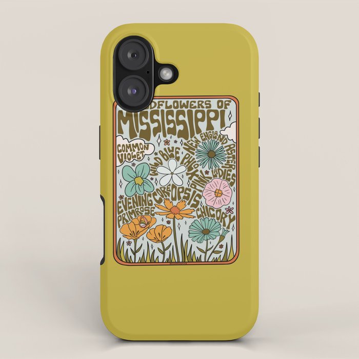 Mississippi Wildflowers iPhone Case Gallery Image 1