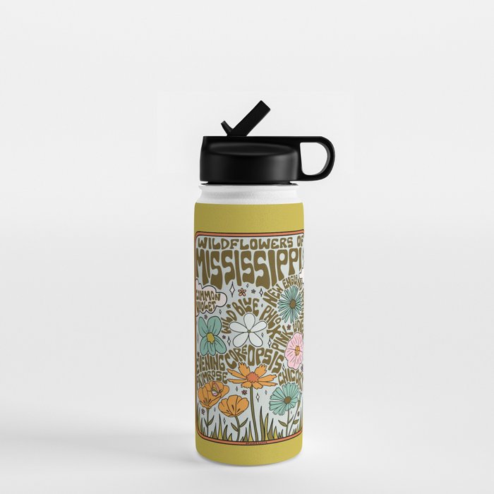 Mississippi Wildflowers Water Bottle Gallery Image 1