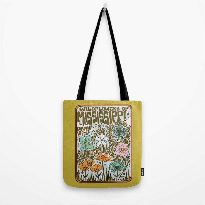 Mississippi Wildflowers Tote Bag Gallery Image 2