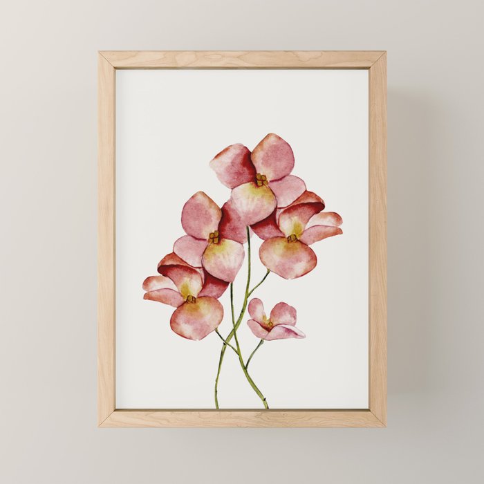 Soft Flowers Mini Art Print Gallery Image 1