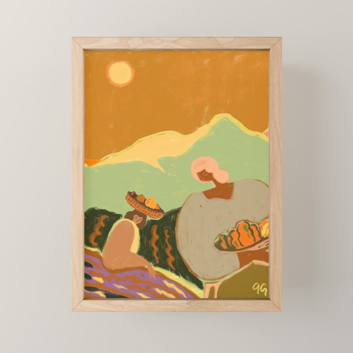 Pumpkin Harvest Mini Art Print Gallery Image 1