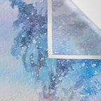 Snowy Parisian Christmas Watercolor Wall Tapestry Gallery Image 3