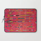 Traditional Moroccan Berber Carpet Arwtork Laptop Sleeve Gallery Image 1